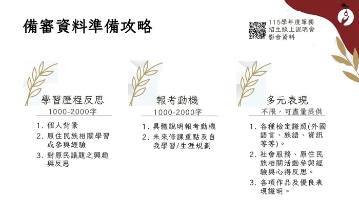 【學士班】115學年度｜發社系單獨招生懶人包圖片